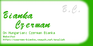 bianka czerman business card